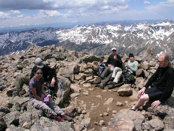 Snacking on the summit
