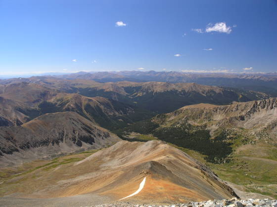 The view to the south west of the summit