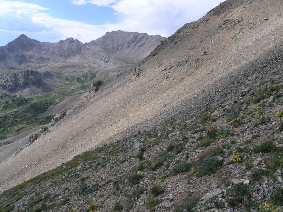 The scree slope of death