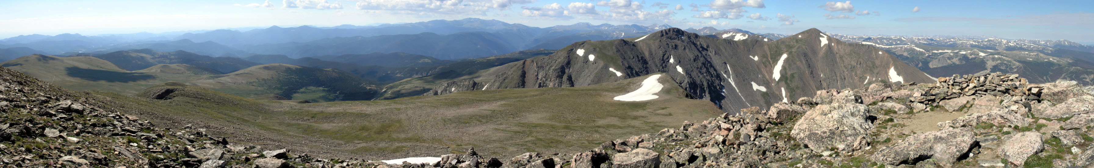 A view to the east and north from the summit