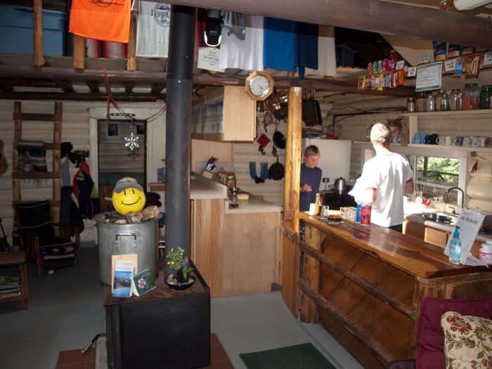 The main cabin at Barr Camp